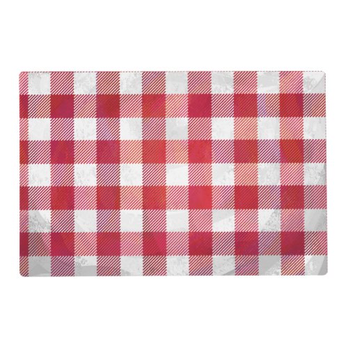 Buffalo Plaid Red and White Placemat