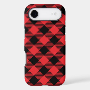 Buffalo Plaid Red Black Check iPhone 17 Air Case