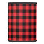 Buffalo Plaid Red Black Check Lamp Shade (Right)