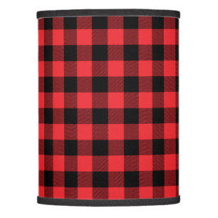 Buffalo Plaid Red Black Check Lamp Shade