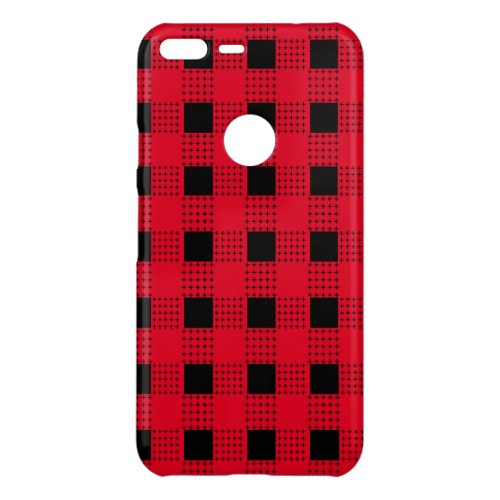 buffalo plaid red  black Checkered aesthetic Uncommon Google Pixel XL Case