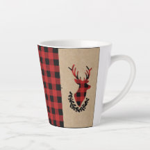 Buffalo Plaid Red Rustic Stag