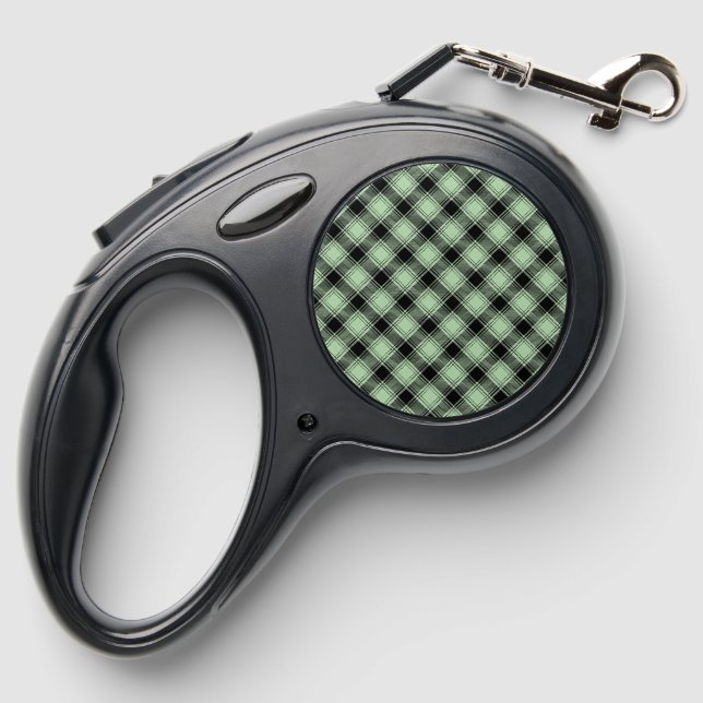 Buffalo Plaid  Retractable Dog Leash (Back)