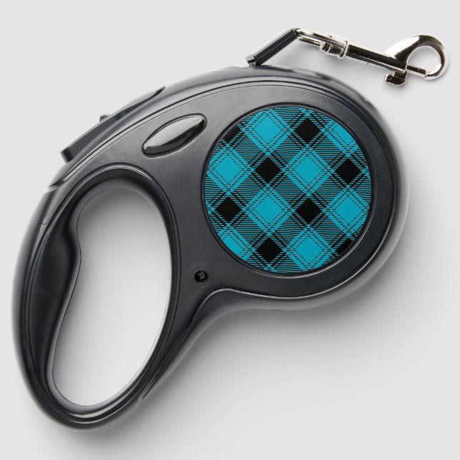 Buffalo Plaid  Retractable Dog Leash (Back)