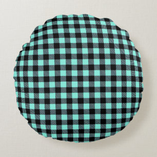 Buffalo Plaid Round Pillow