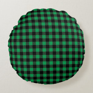 Buffalo Plaid Round Pillow