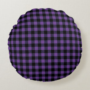 Buffalo Plaid Round Pillow