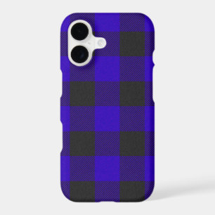 Buffalo Plaid Royal Blue Check iPhone 17 Case