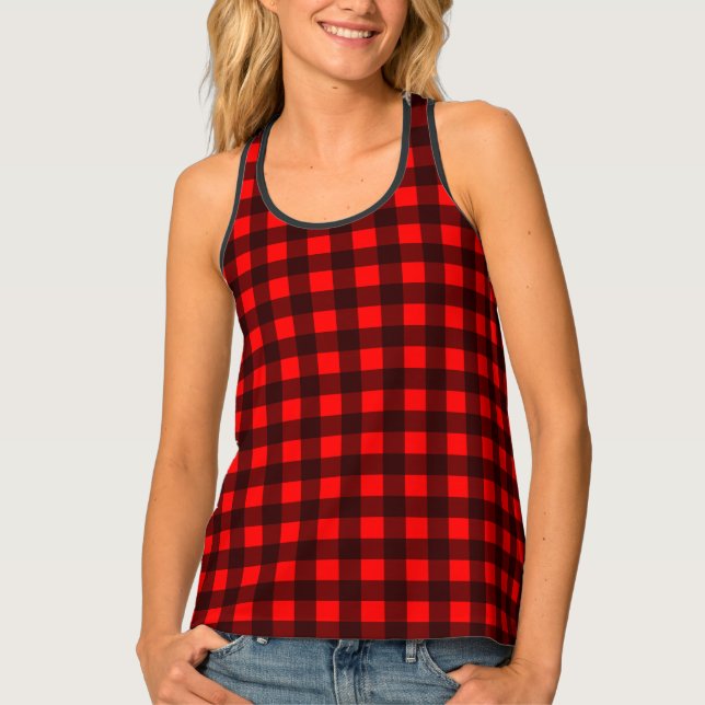 Buffalo Plaid Tank Top (Front)