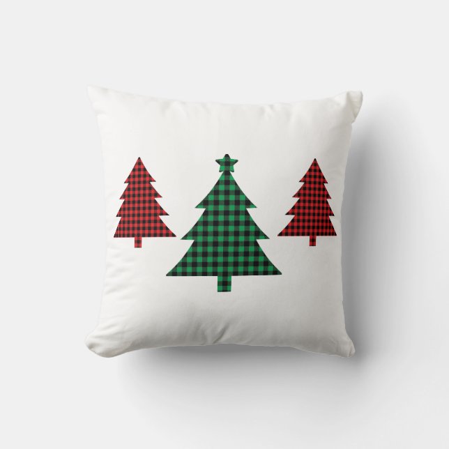Buffalo Plaid Throw Pillow (Front)