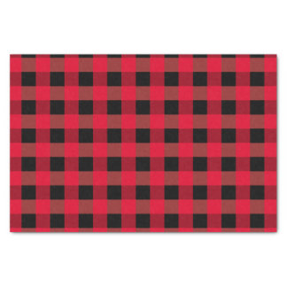 Buffalo plaid tissue paper