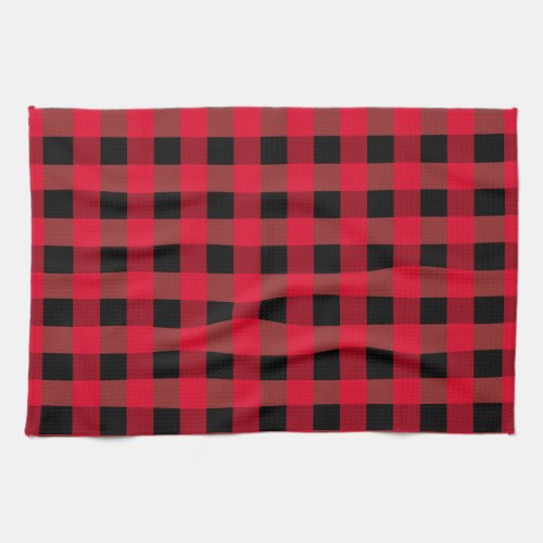 Buffalo plaid towel