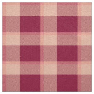Buffalo plaid trendy modern checks red  fabric