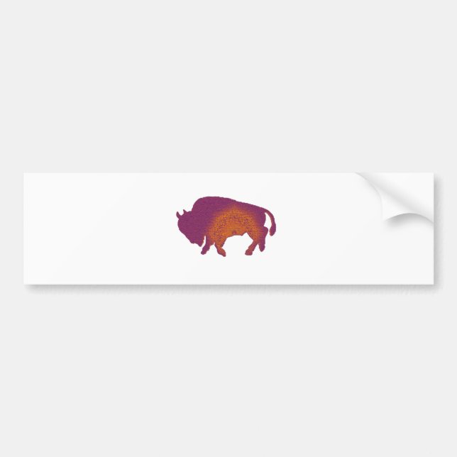 Buffalo Purple Bumper Sticker (Front)
