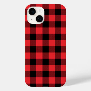 Buffalo Red Black Plaid Check Case-Mate iPhone 14 Case