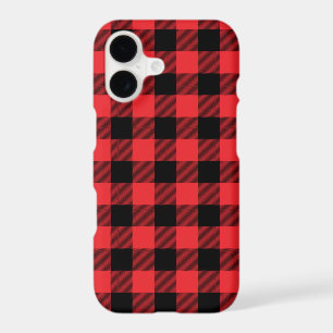 Buffalo Red Black Plaid Check iPhone 17 Case