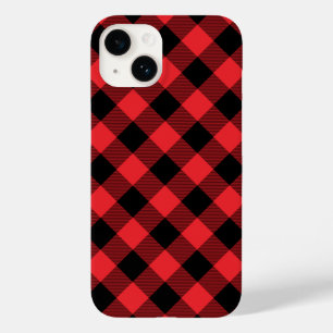 Buffalo Red Black Plaid Check Case-Mate iPhone 14 Case