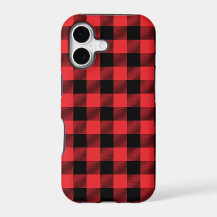 Buffalo Red Black Plaid Check iPhone 17 Case