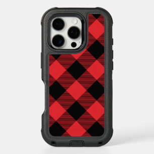 Buffalo Red Black Plaid Check iPhone 16 Pro Case