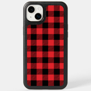 Buffalo Red Black Plaid Check OtterBox iPhone 14 Plus Case
