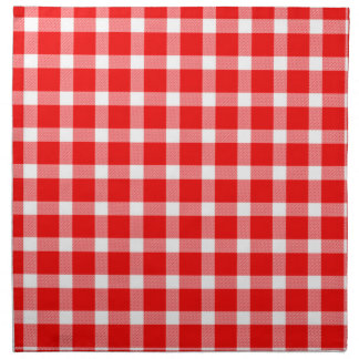 Buffalo Red White Plaid Holiday Picnic Classic Cloth Napkin