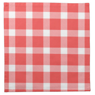Buffalo Red White Plaid Holiday Picnic Classic Cloth Napkin