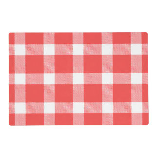 Buffalo Red White Plaid Holiday Picnic Classic Placemat