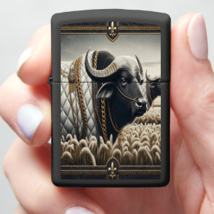 Buffalo Regal Quilted Leather Zippo Lighter