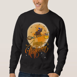 Buffalo Ride Witch Shotgun Moon Vintage Buffalo Ha Sweatshirt