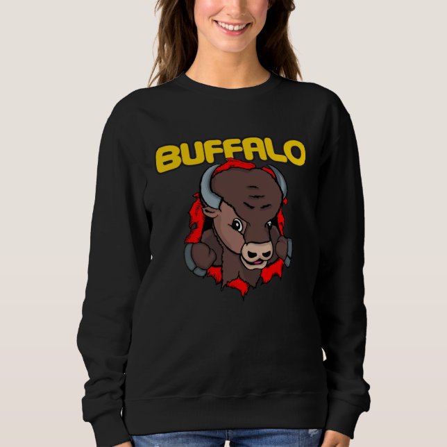 BUFFALO  ripper  ripping city  NY Western NY WNY s Sweatshirt (Front)