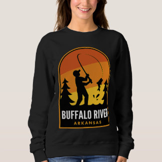 Buffalo River Arkansas Fishing Sweatshirt