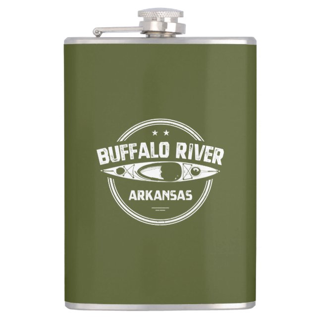 Buffalo River, Arkansas Flask (Front)