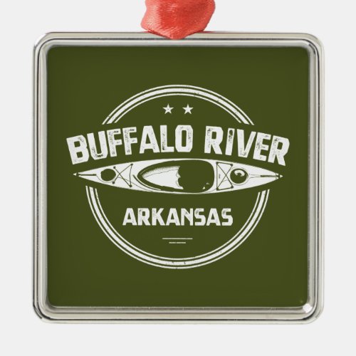 Buffalo River Arkansas Metal Ornament