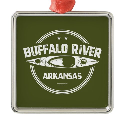Buffalo River, Arkansas Metal Ornament