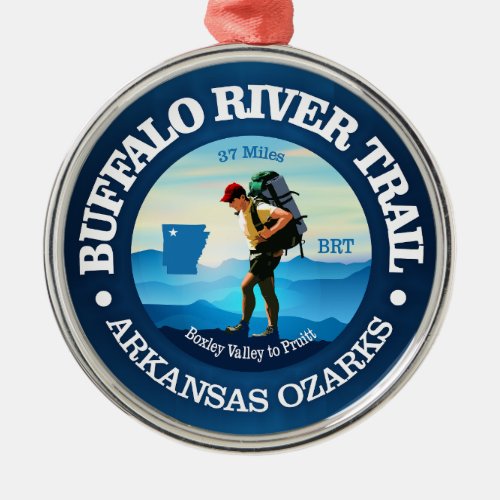 Buffalo River Trail C Metal Ornament