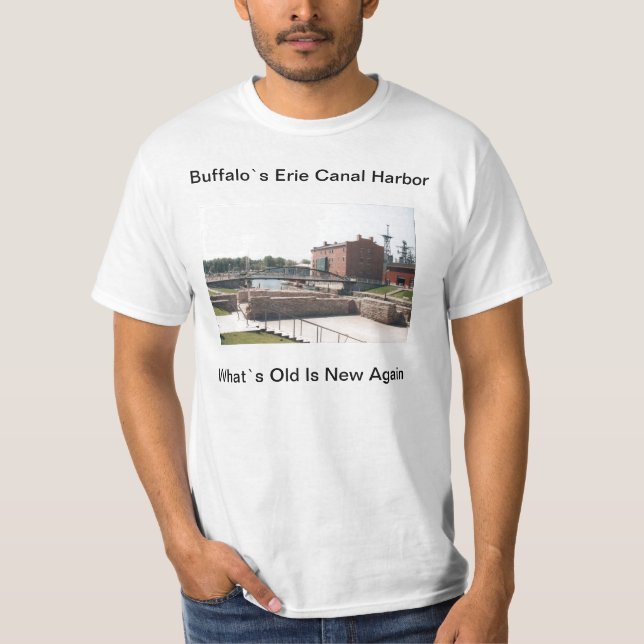 Buffalo`s Erie Canal Harbor T-Shirt (Front)