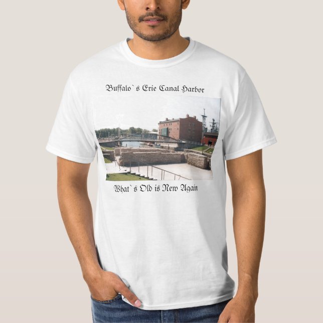 buffalo`s Erie Canal Harbor T-Shirt (Front)