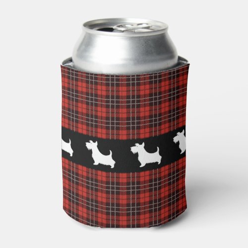 Buffalo Scottish Tartan Plaid Checkered Can Cooler