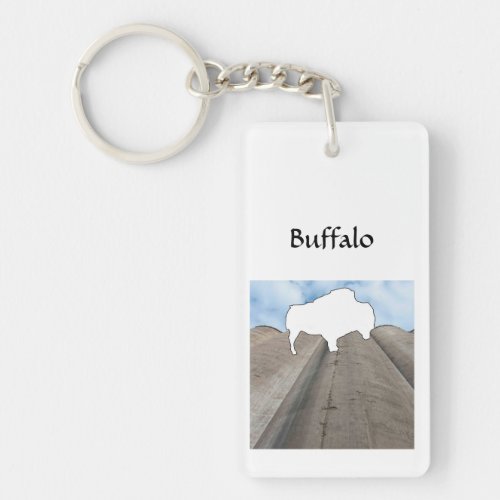 Buffalo Silo Acrylic Keychain