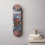Buffalo Skateboard Deck<br><div class="desc">Analog collage series - Buffalo Skateboard Deck</div>