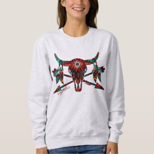 Buffalo Skull And Arrows  Sweatshirt