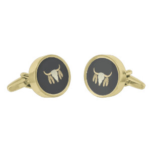 Buffalo Skull Cufflinks