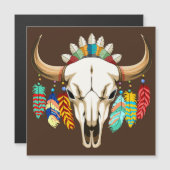 Buffalo Skull Native American Emblem (Front/Back)