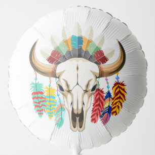 Buffalo Skull Native American Emblem Balloon
