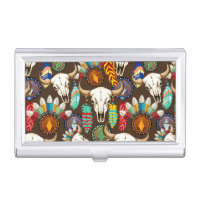 Buffalo Skull Native American Emblem