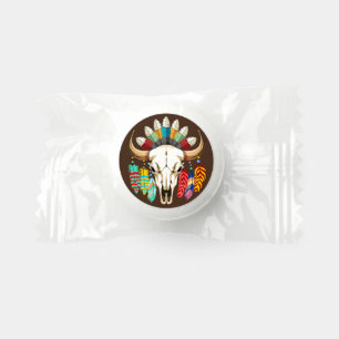 Buffalo Skull Native American Emblem Life Saver® Mints