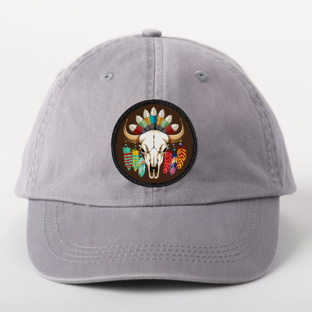 Buffalo Skull Native American Emblem Patch - Design by BluedarkArt - Zazzle Store