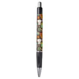 Buffalo Skull Native American Emblem Pen