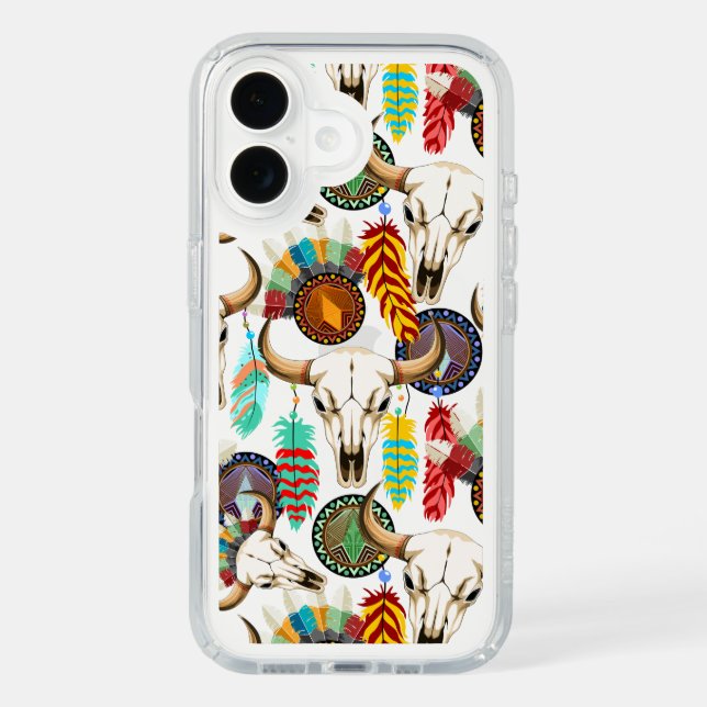 Buffalo Skull Native American Emblem Speck iPhone Case (Front)
