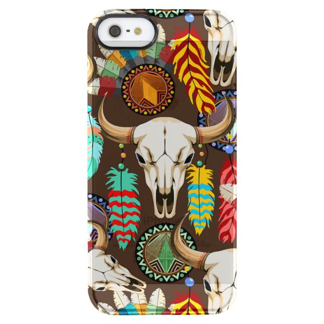 Buffalo Skull Native American Emblem Uncommon iPhone Case (Back)
